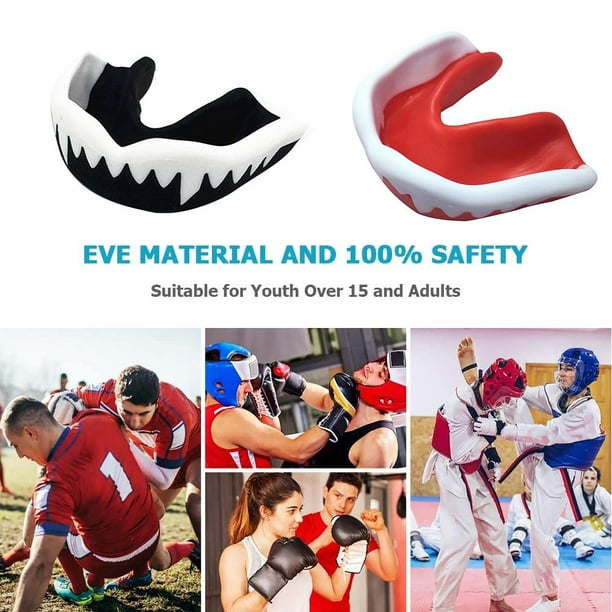 Protector bucal deportivo para niños y adultos, Protector de dientes de EVA  para boxeo, baloncesto, Rugby