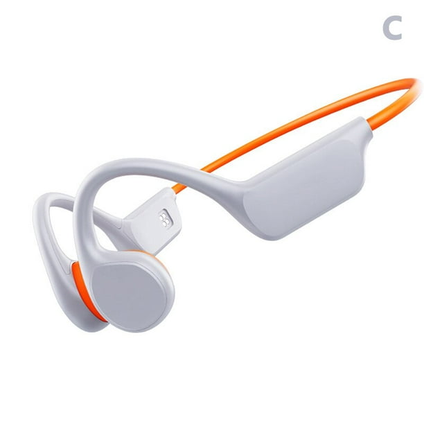 Auriculares impermeables IPX8 de conducción ósea para natación, auriculares  deportivos subacuáticos táctilesVerde-Blanco naranja- BANYUO Electrónica