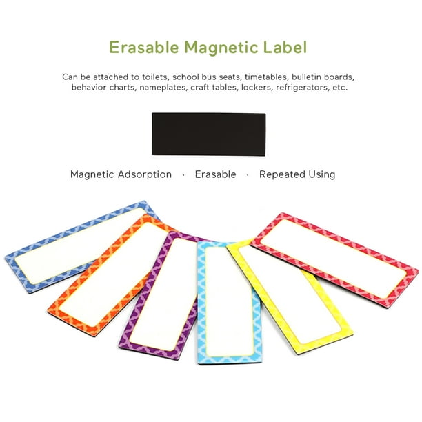 STTMGN Etiquetas magnéticas de borrado en seco 1 x 3 pulgadas paquete -  VIRTUAL MUEBLES