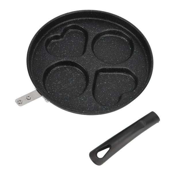 Sartén antiadherente para panqueques, sartén de huevos, sartén de hierro  fundido de 4 tazas, sartén antiadherente para cocinar huevos para gas e