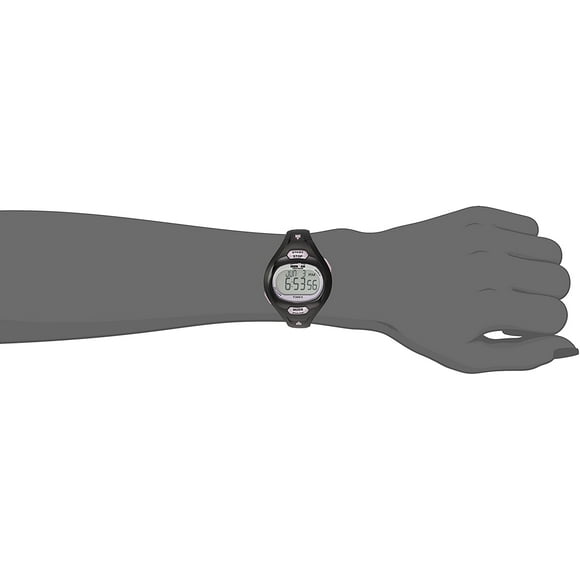 timex t5k187 ironman reloj calculadora de pulso para mujer negromorado correa de resina timex timex
