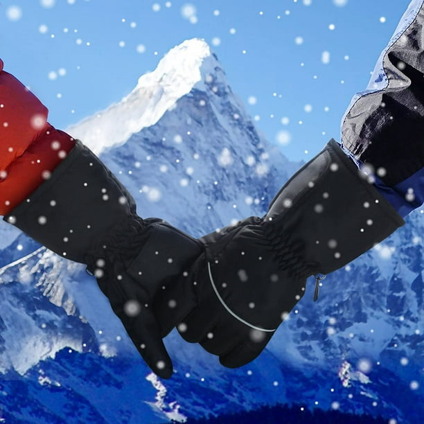 Guantes térmicos eléctricos, guantes térmicos para hombres y mujeres,  guantes eléctricos con batería recargable, calentadores de manos para  esquí