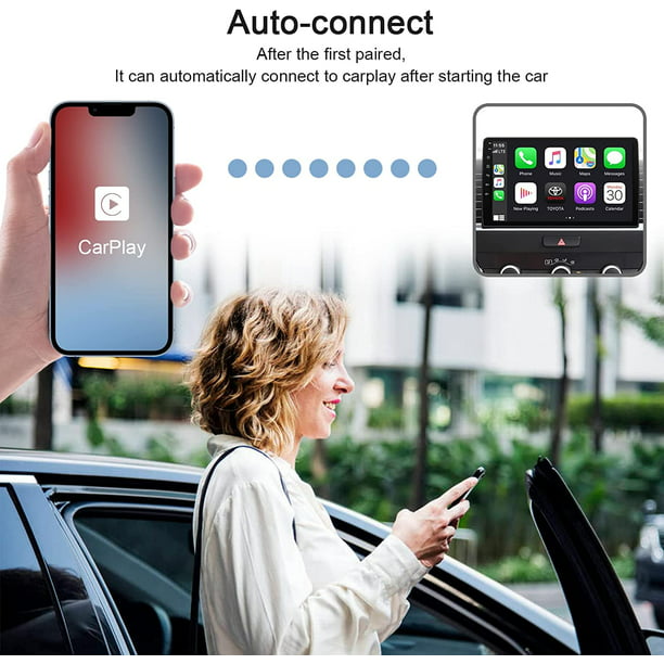 Adaptador Carplay Inalámbrico para iPhone, Compatible con iOS 13+