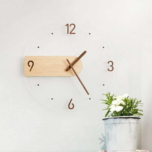 Reloj de pared moderno que no hace tictac, reloj de pared silencioso de 16  pulgadas que con pilas para dormitorio, sala de , oficina, Macarena Reloj  de pared para sala de estar