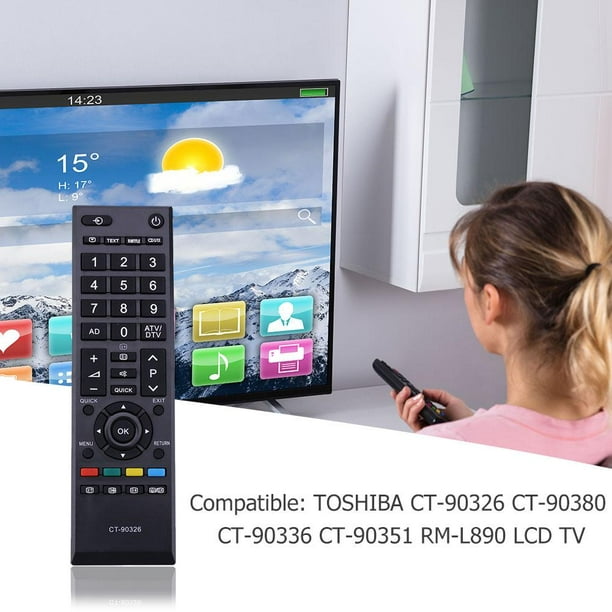 Mando a distancia universal para Toshiba TV, mando a distancia compatible  con todos los televisores inteligentes Toshiba TV, LCD, LED, HDTV