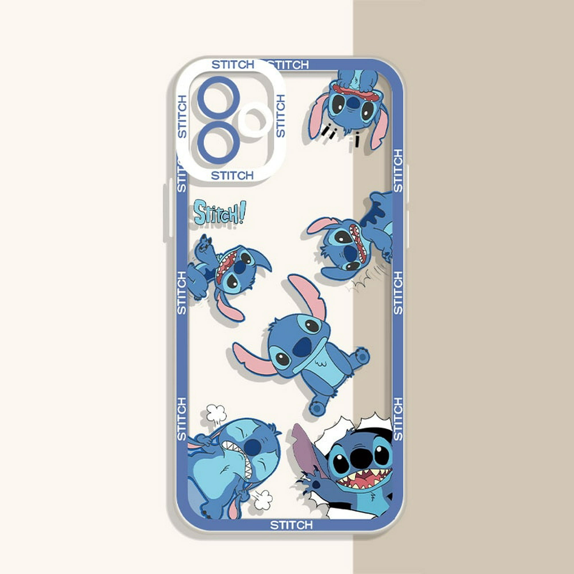 Stitch-Funda protectora para iphone X, XR, XS Max, Funda de silicona suave  con dibujos animados