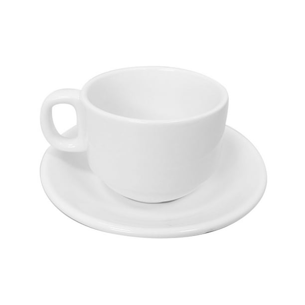 MALACASA Juego de tazas de café, tazas cuadradas de porcelana de 12 onzas,  juego de 6, tazas de té de mármol con asa para expreso, capuchino, té y