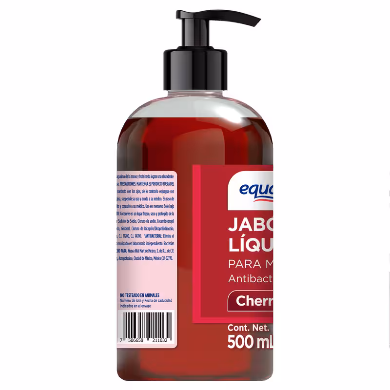 thumbnail image 3 of Jabón Líquido Equate cereza 500ml, 3 of 5