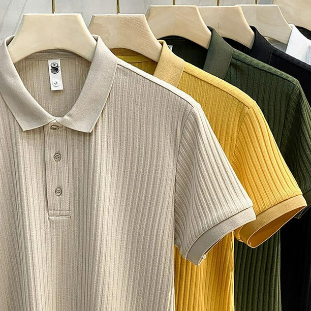  Camisas de manga larga para hombre Otoño Nueva camisa de color  sólido con camiseta de algodón debajo de camisas para hombre, Negro - :  Ropa, Zapatos y Joyería