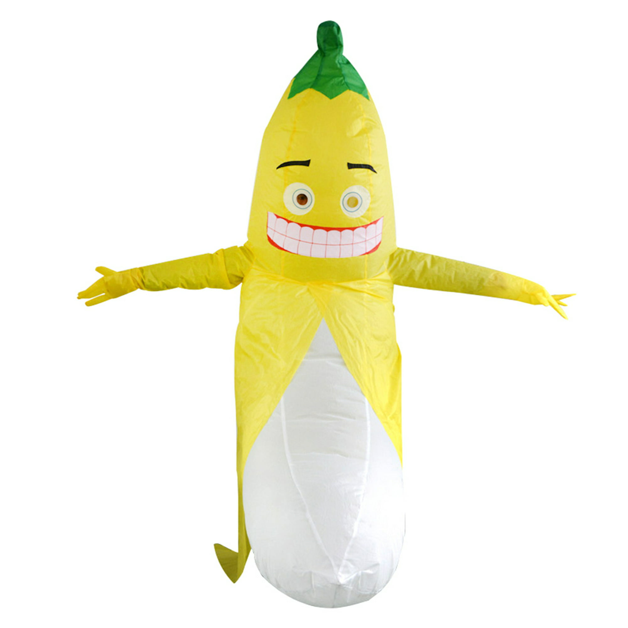 IRETG Disfraz inflable de plátano para adultos, disfraz de plátano inflable  de Halloween