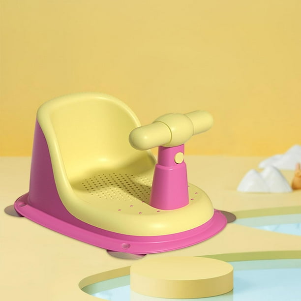 Asiento de bañera para bebé, silla de bañera antideslizante, almohadilla de  asiento suave, asiento de bañera de apoyo, silla de para Amarillo Rosa Tipo  02 Yotijar Sillas de asiento de baño