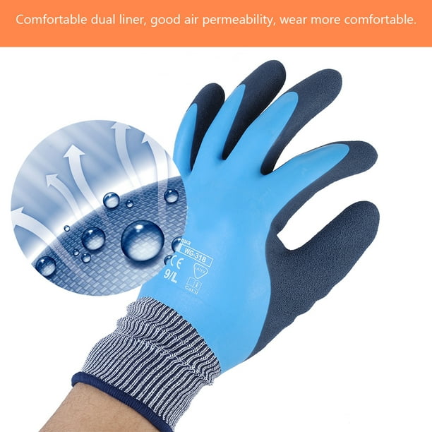 1 par de guantes de jardinería, guantes de protección de jardín de  seguridad, guantes de mujer para hombre, guantes de trabajo de seguridad  para hombr L Baoblaze Guantes de jardineria