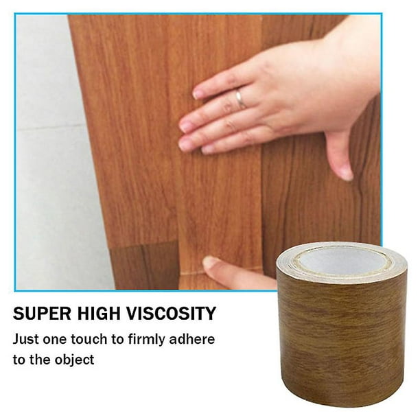Parche de cinta de reparación de grano de madera gris claro Cinta adhesiva  de muebles con textura de madera Fuerte adherencia