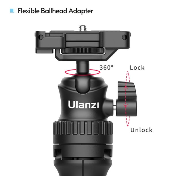 Mini trípode negro para cámara, tornillo de 1/4 universal para cámara de  vlog Sony/Canon/Nikon/Fujifilm, soporte de trípode portátil extensible para