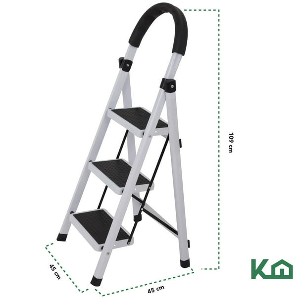 Escalera plegable super segura escaleras con bolsa de herramientas max  350lb new