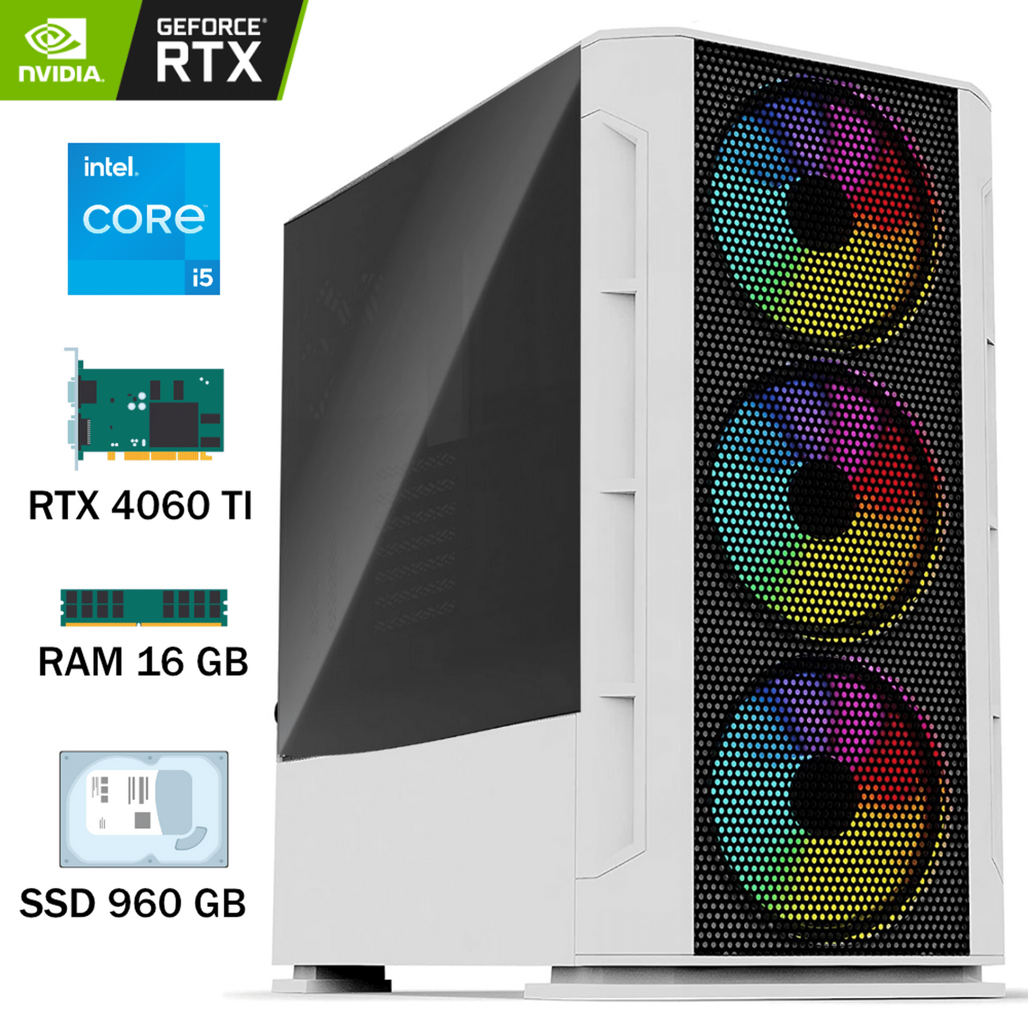 PC Gamer Aquarius Lite - RTX 4060 - Infomax Paris