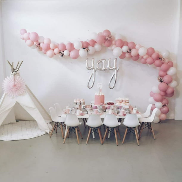 Kit de arco de globo Kit de tira de decoración de globo para guirnalda,  tira de cinta de globo de 14.6 pies, pegatinas de punto para decoraciones de  fiesta, boda, cumpleaños, baby