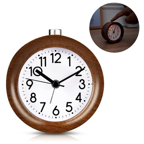 Reloj Despertador Analógico Retro Vintage, Reloj Pequeño Sú