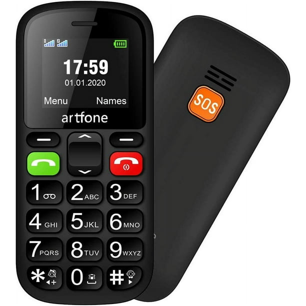 Artfone CS181 Teléfono Móvil para Personas Mayores con Botón SOS