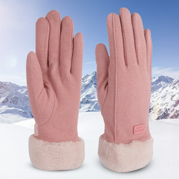 Guantes calefactables recargables por USB con diseño de pantalla táctil de  dedo para mujer y niña, guantes de invierno para montar en Moto de carreras