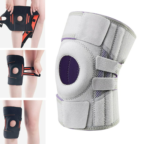  Galvaran Rodillera profesional con estabilizadores laterales,  soporte de rodilla ajustable con almohadilla de menisco y almohadilla de  gel para rótula para menisco, dolor de rodilla, dolor de rodilla : Salud y