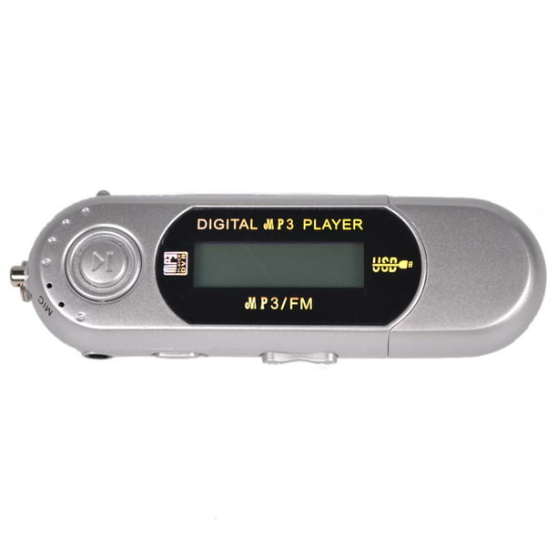 Reproductor de mp3 Mini reproductor de música MP3 portátil Reproductor de  MP3 con clip de metal con soporte de pantalla LCD Tarjeta TF Amplia  aplicación Negro Abanopi Reproductor de mp3