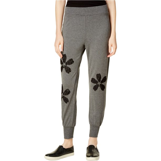 maison Jules Pantalones jogger casuales con apliques de encaje