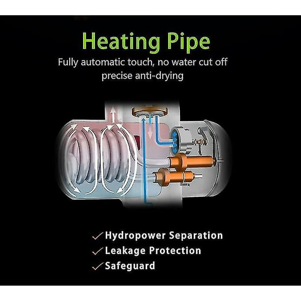 Pantalla de temperatura calentador de agua de cocina grifo de calefacción  en frío grifo calentador de agua instantáneo calentador de agua caliente  instantáneo Eu Plus Ns2 YONGSHENG 1327533365581