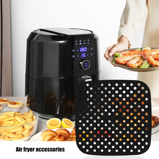 Molde Silicona Freidora de Aire de 8.5 in, Air Fryer Silicona Reutilizable  Antiadherente, Olla para Freidora de Aire de Silicona Para Accesorios para  Freidora de Aire : : Hogar y cocina