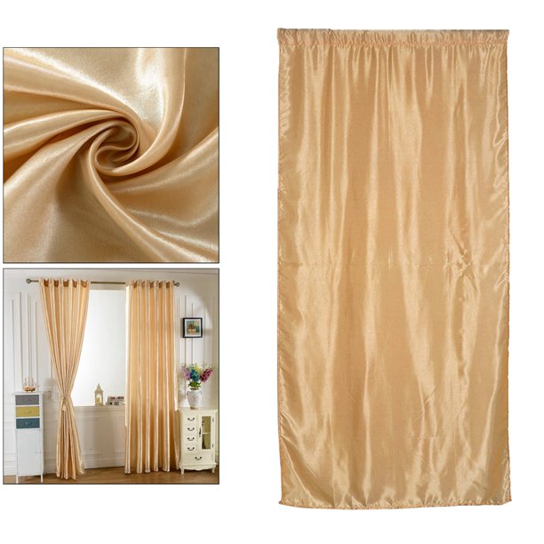  Cortina opaca para puerta con bolsillo para barra, cortinas  rústicas de tartán color beige con bolsillo para barra, protección de  privacidad, cortinas de ventana con alzapaños ajustables para puerta :  Patio