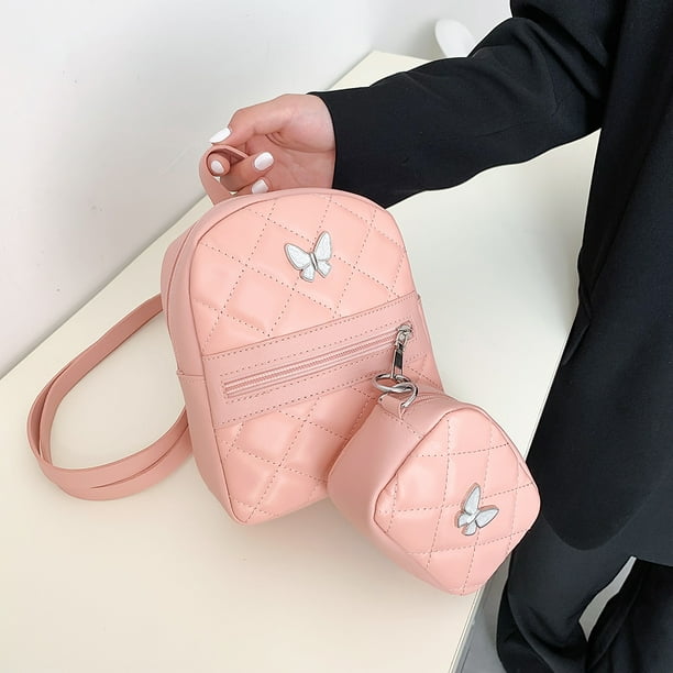Bolsa Mini Mochila pequeña de cuero PU para mujer multifunción para Ehuebsd  teléfono mochila escolar para mujer