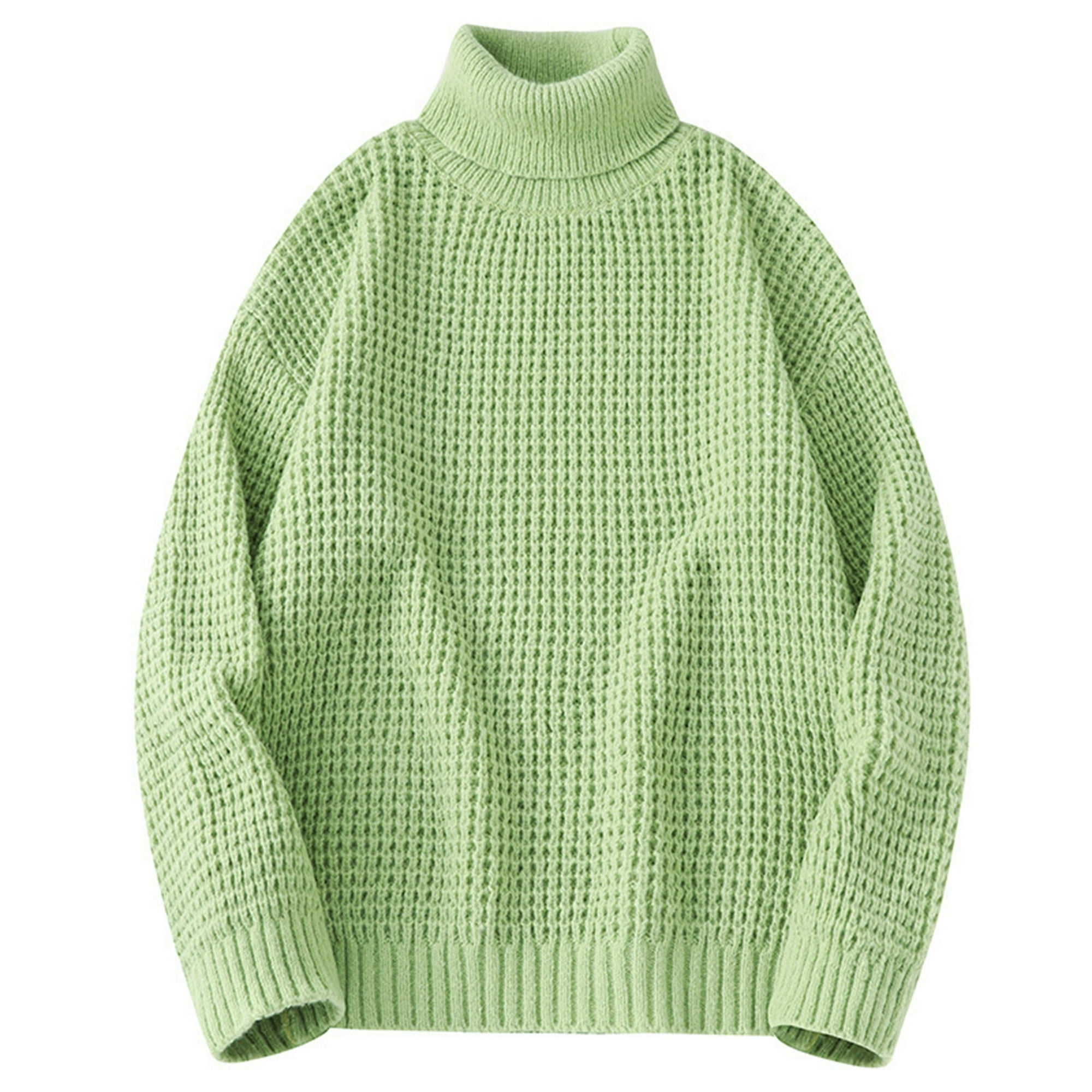 Gibobby Suéter hombre Suéter de lana merina con cuello alto para hombre,  ropa de otoño e invierno, s Gibobby