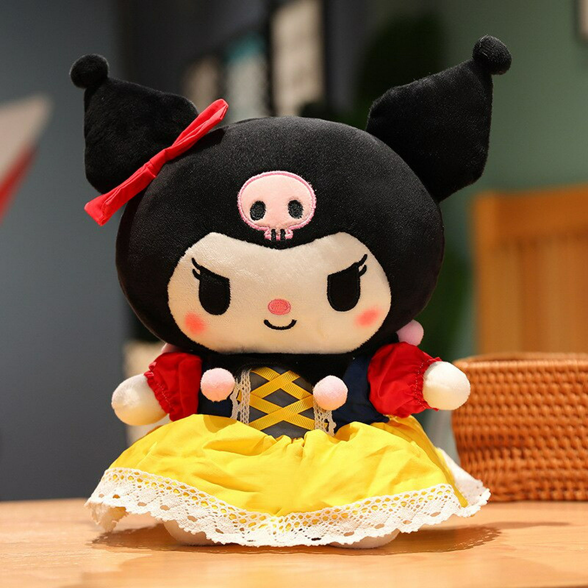 Muñeco de peluche Kawaii Hello Kitty Kuromi, juguete de melodía de Anime  Cinnamoroll, dibujos animados de gato Sanrios Kt, almohada de peluche,  regalo de cumpleaños para niñas