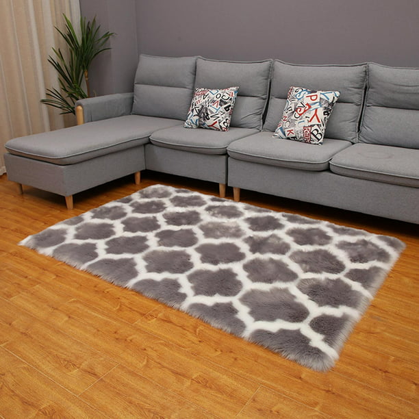 Alfombras de mullidas alfombra peluda para dormitorio de oveja de imitación  alfombras infantiles alfombra para sa gris perfecl alfombras pequeñas para  dormitorio