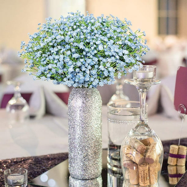 Gypsophila paniculata flor artificial de plástico pequeño ramo sala de  estar mesa de centro adornos boda diy Decoración - AliExpress