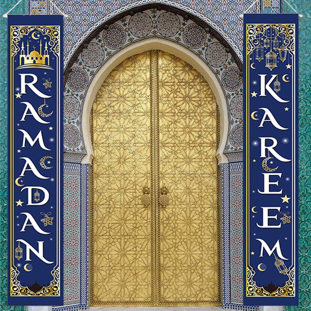 Fondo de Ramadán MUBARAK, decoraciones Eid Mubarak para el hogar, favores  de fiesta musulmanes islámicos, regalos