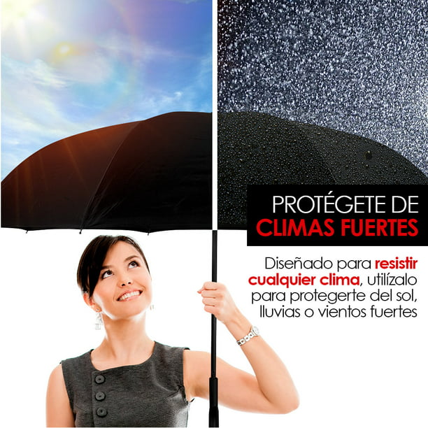Objetor carga Sucio Paraguas Redlemon Invertido Doble Refuerzo Sombrilla Resistente | Walmart  en línea