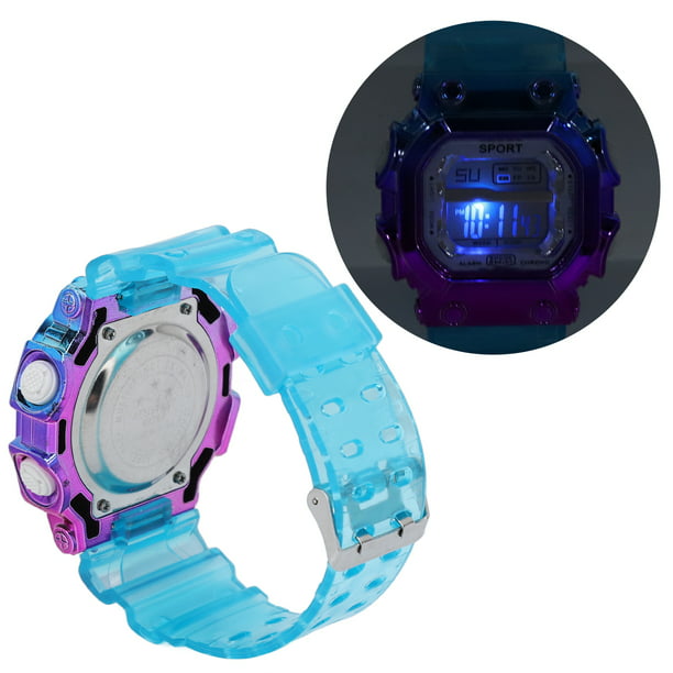 Reloj Despertador Digital gummy Azul Indigo — Mis Petates