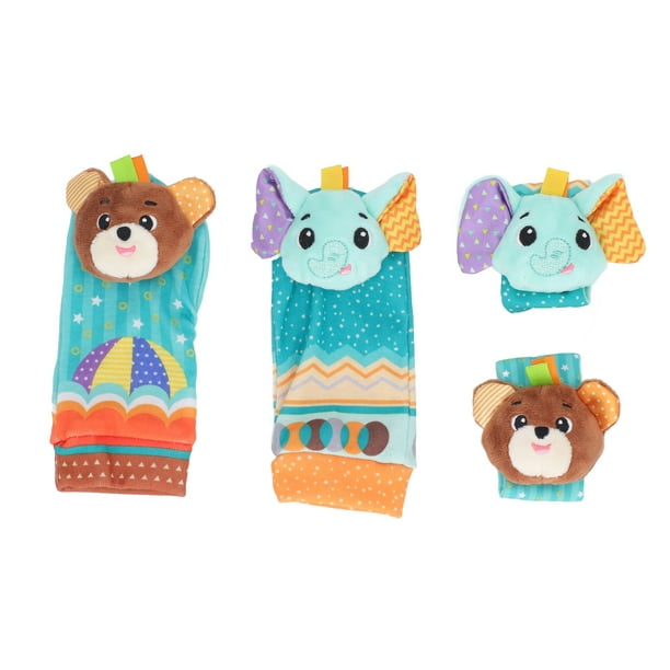 Calcetines infantiles con sonajero de muñeca para bebé juguetes de