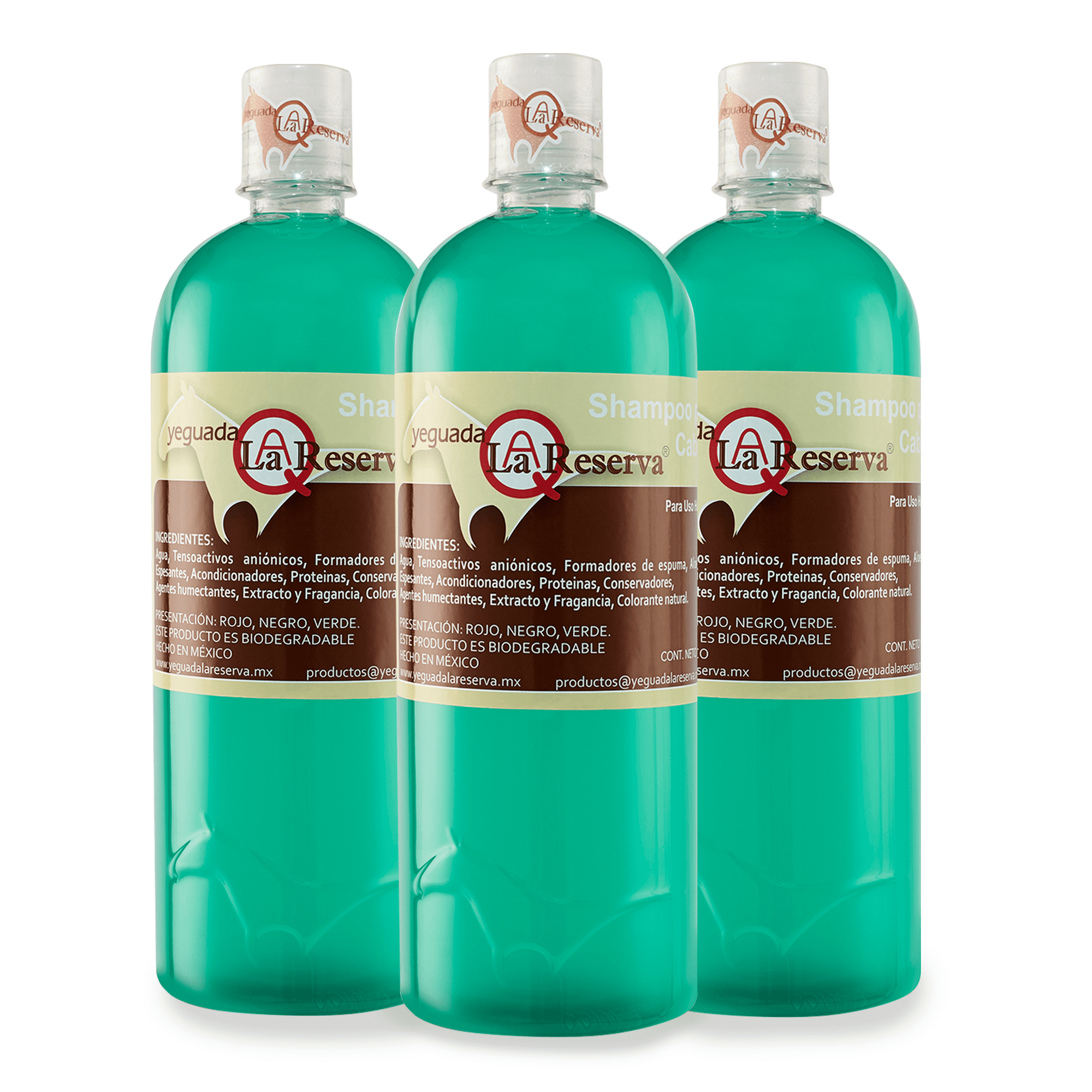 Shampoo de Caballo Verde para uso Humano Yeguada la Reserva 3 Litro