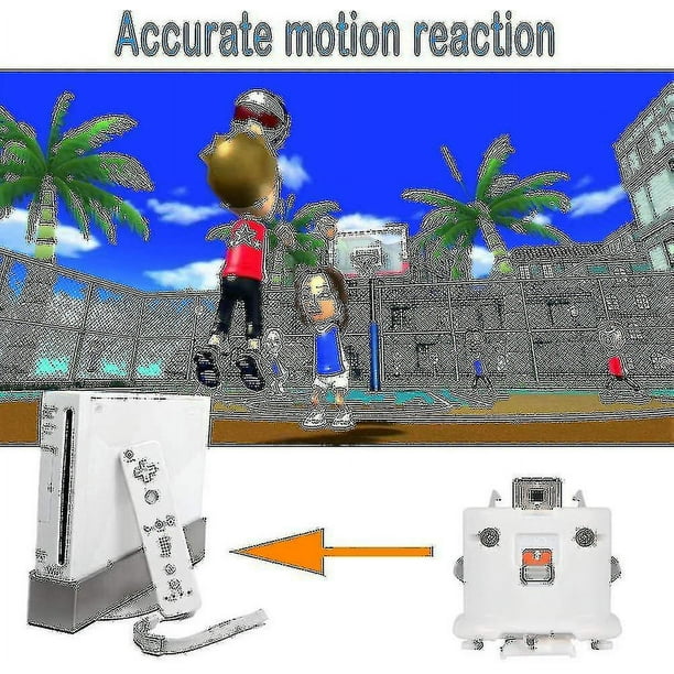 Adaptador Wii Motion Plus, 2 paquetes de accesorios de movimiento mejorados  para el control remoto de Wii (blanco) Hy YONGSHENG 8390614915589