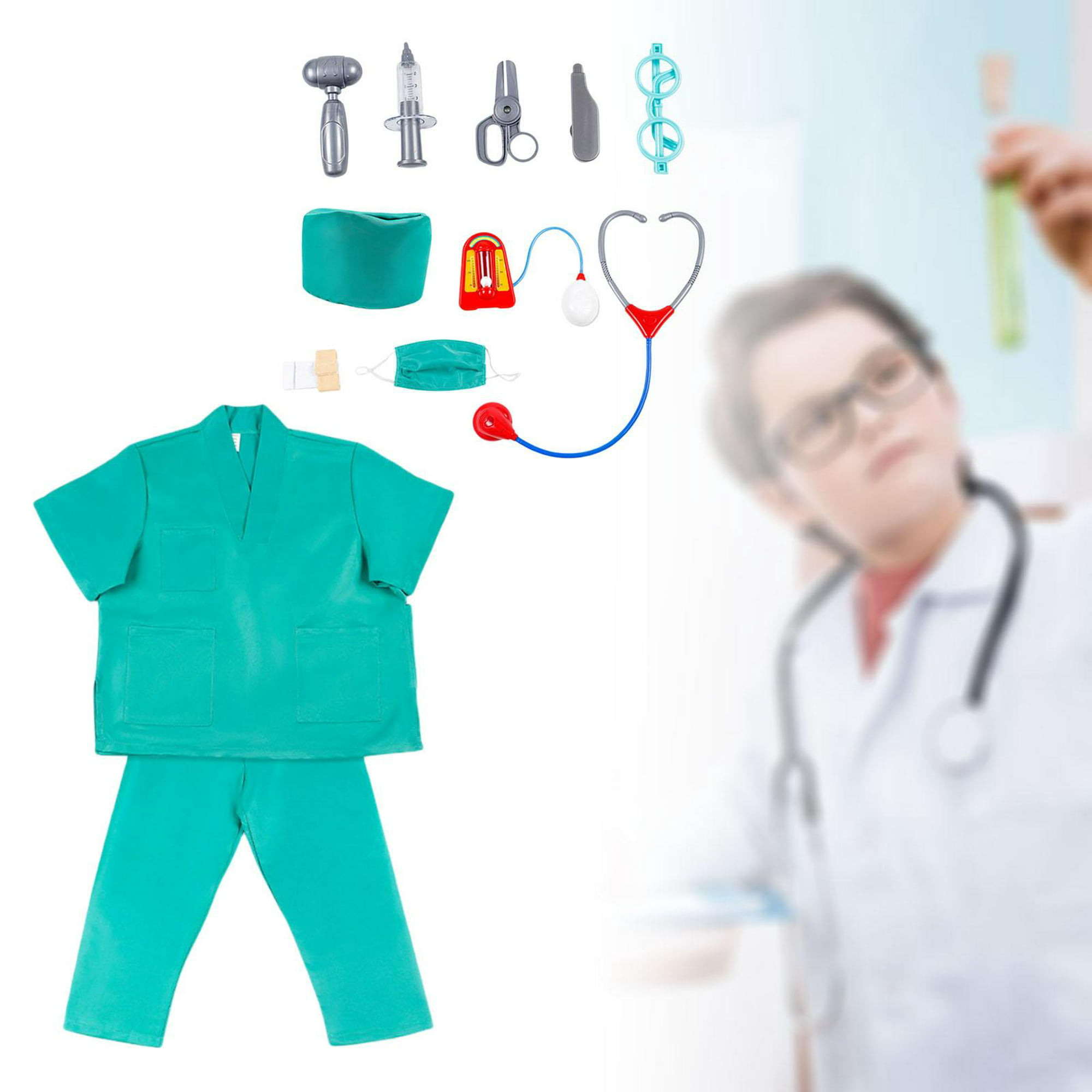 4 piezas de estetoscopio para niños, estetoscopio de juguete de  trabajo real para niños, juego de rol, estetoscopio de enfermería, disfraz  de lindo doctor, accesorios de juego de simulación (rosa, azul) 