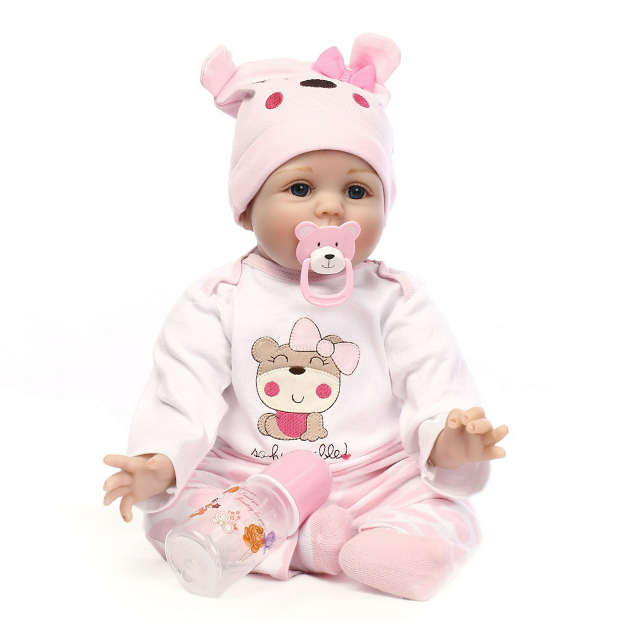 Muñeca Reborn cabeza calva bebé simulación vinilo juguete realista  (Q12G-002C-026) Likrtyny juguetes de los niños