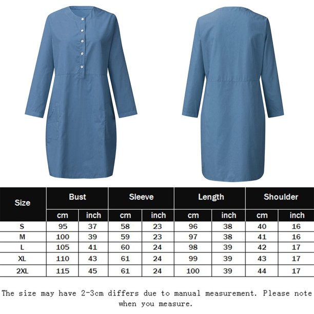 Vestido largo básico de lino y algodón Color sólido Estilo bohemio para  mujer Traje de diario de corte holgado FLhrweasw Nuevo