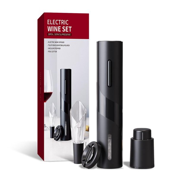 Juego de abridores eléctricos de botellas de vino CIRCLE JOY – Sacacorchos  automático recargable, juego de abridor de vino electrónico, juego de –  Yaxa Colombia