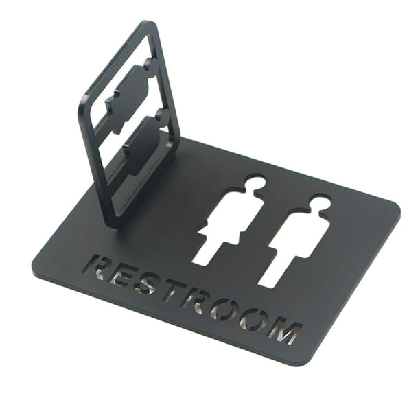 3DP Signs - Classic, Set 2X- Cartel Aseos Señales Adhesivas - Cartel Baño  Hombre Mujer - Cartel Puerta Señal aseos