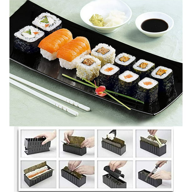 Sensación Puntero Tierra Kit de cocina de sushi Máquina para hacer sushi 10 piezas Kit de  herramientas para hacer sushi == ShuxiuWang 8390605220517 | Walmart en línea