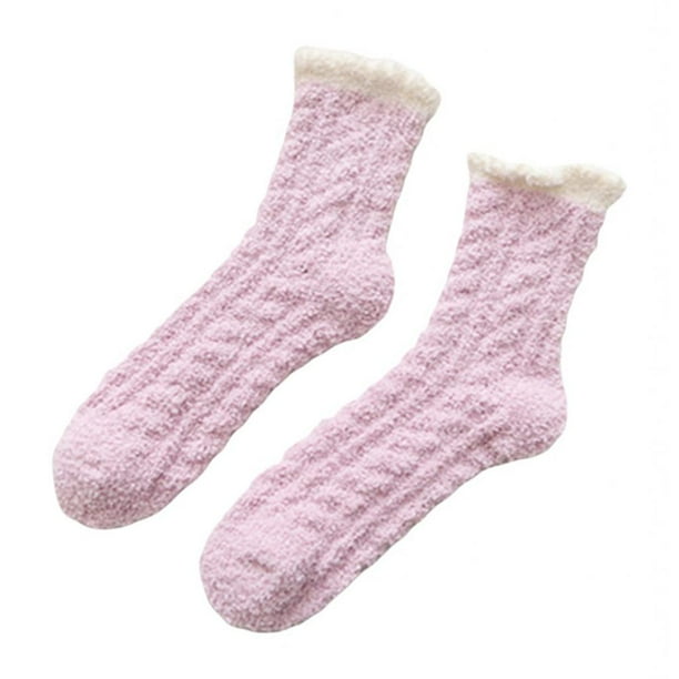 HHMY Medias sin calcetines: calcetines de invierno cálidos para mujer,  calcetines de punto, calcetines de invierno, gruesos, monocolor, calcetines  largos sin goma, multicolor, L: : Moda
