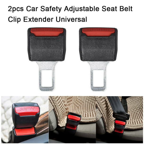 Paquete de cinturones de seguridad 2 Extensor universal del cinturón de  seguridad del coche Correa de extensión ajustable del cinturón de seguridad  24-36cm Jb51-3
