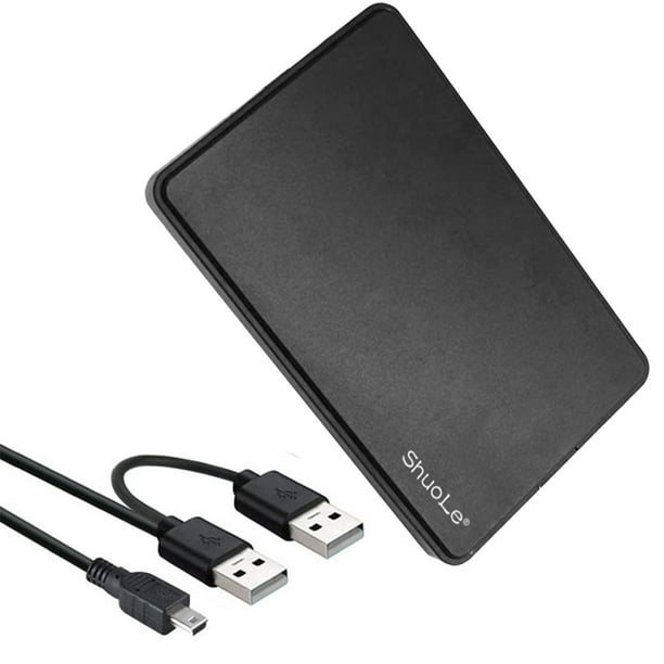 Disco duro externo portátil, adecuado para almacenamiento de datos,  multimedia, disco duro externo USB 2.0 para PC, portátil, Mac, Chromebook
